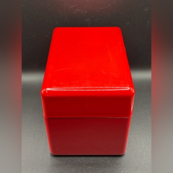 Interdesign Vintage MCM Red Hinged Storage Box, Jewelry Box, Keepsake Box, USA - Picture 12 of 15
